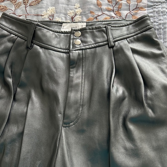 Mango Soft Faux Leather Pants - Picture 4 of 6
